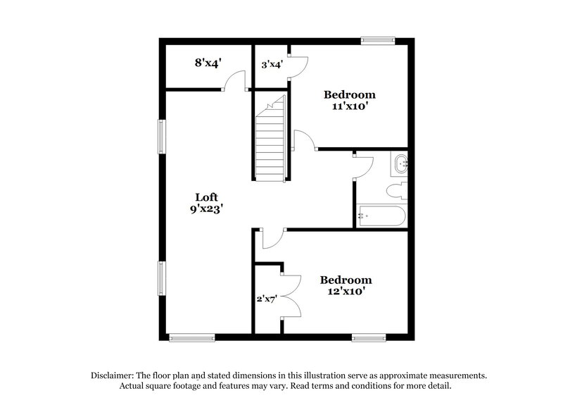 1,840/Mo, 2264 Crossrail Dr Atlanta, GA 30349 Floorplan View 2