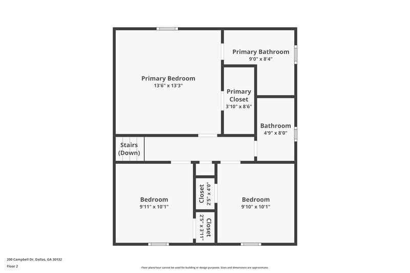 1,660/Mo, 200 Campbell Dr Dallas, GA 30132 Floor Plan View 3