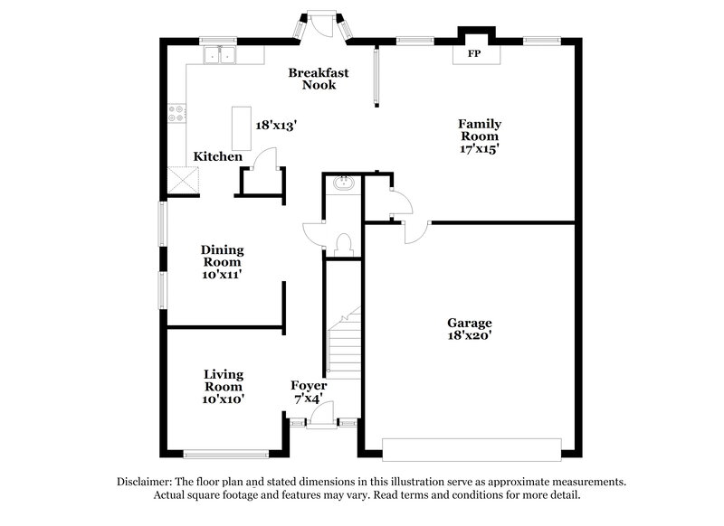 2,035/Mo, 2610 Patriots Rd Riverdale, GA 30296 Floor Plan View
