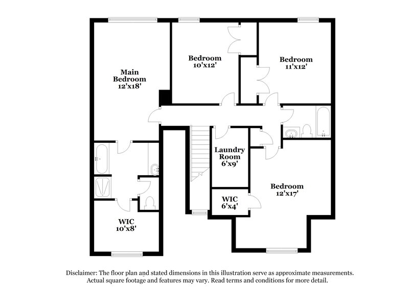2,035/Mo, 2610 Patriots Rd Riverdale, GA 30296 Floor Plan View 2