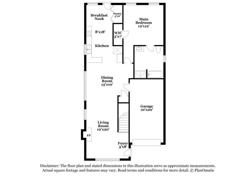 1,700/Mo, 1531 Wembley Dr Douglasville, GA 30134 Floorplan View