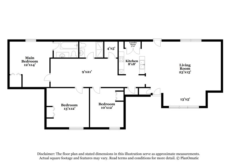 1,590/Mo, 192 Chase Woods Circle Jonesboro, GA 30236 Floor Plan View