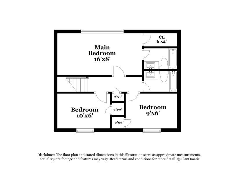 1,610/Mo, 5201 Scarbrough Ln Stone Mountain, GA 30088 Floor Plan View 3
