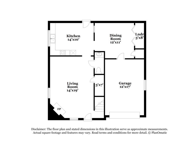 1,740/Mo, 2725 Woodward Rd College Park, GA 30349 Floorplan View