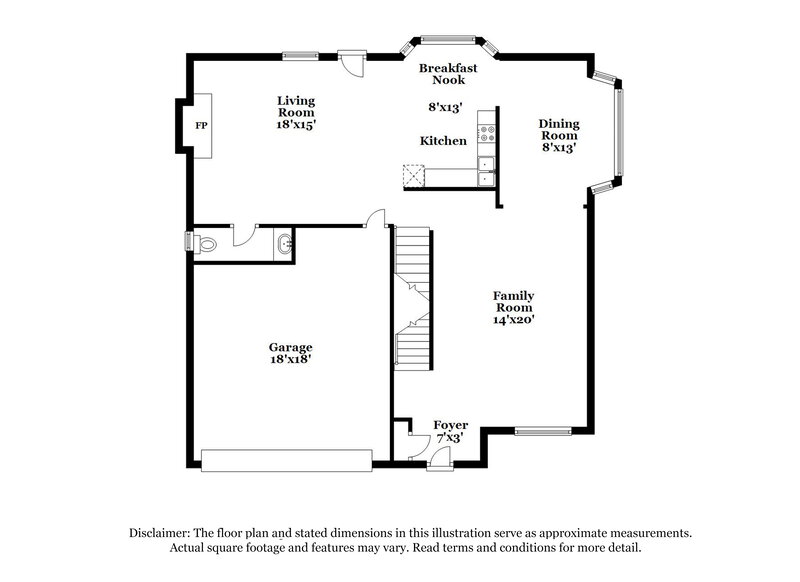 1,835/Mo, 5550 Wellborn Creek Dr Lithonia, GA 30058 Floor Plan View