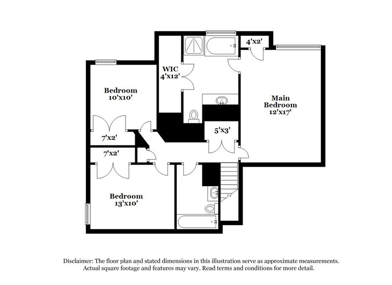 1,835/Mo, 5550 Wellborn Creek Dr Lithonia, GA 30058 Floor Plan View 3