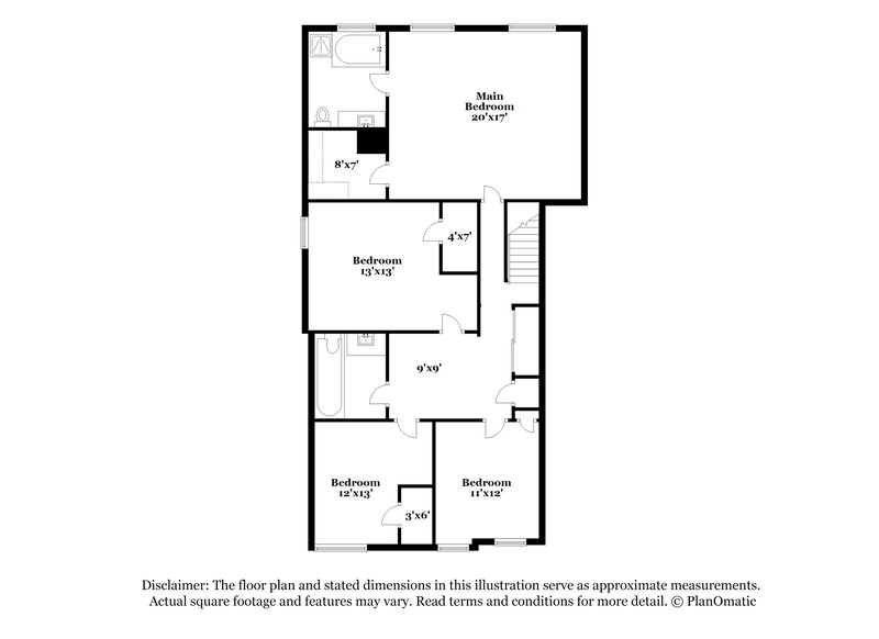 1,930/Mo, 6450 Splitpine Ct Atlanta, GA 30349 Floor Plan View 2