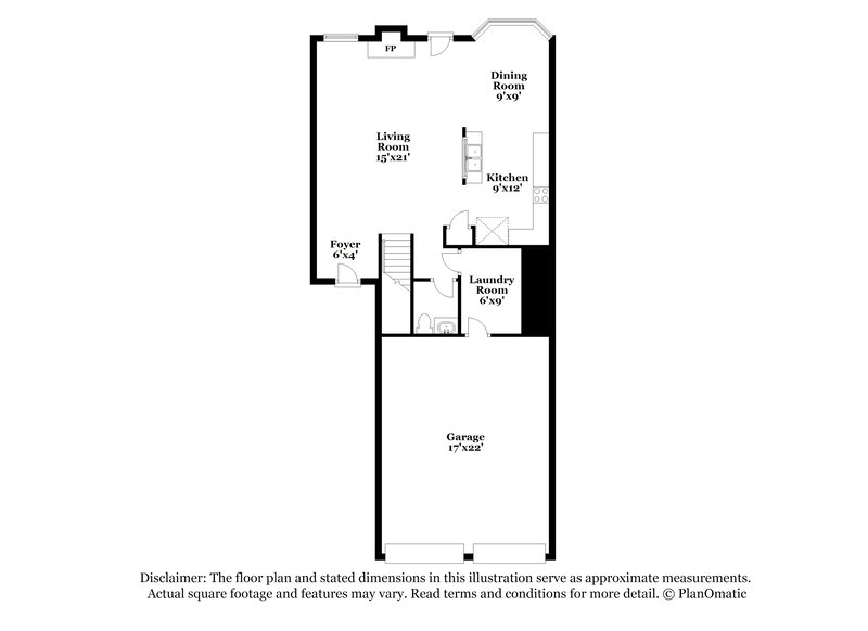 1,975/Mo, 6490 Grey Fox Way Riverdale, GA 30296 Floor Plan View