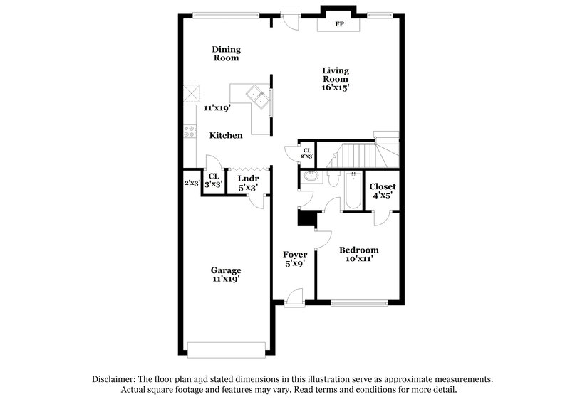 1,990/Mo, 4617 Ravenwood Loop Union City, GA 30291 Floor Plan View