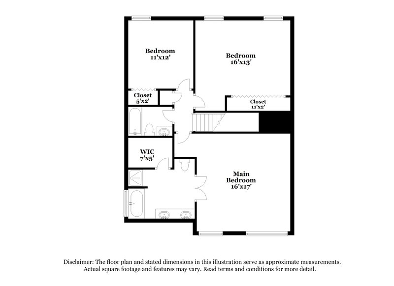 1,990/Mo, 4617 Ravenwood Loop Union City, GA 30291 Floor Plan View 2