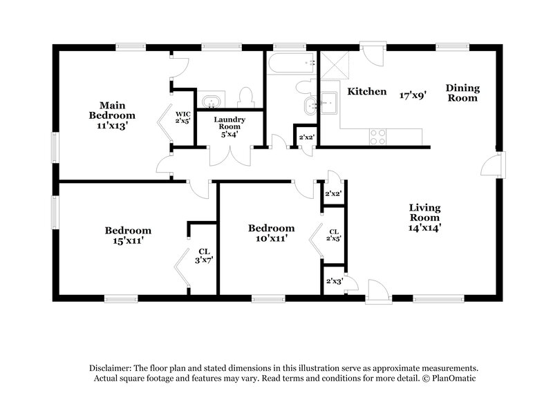 2,070/Mo, 1303 Todiway Ct Jonesboro, GA 30238 Floor Plan View