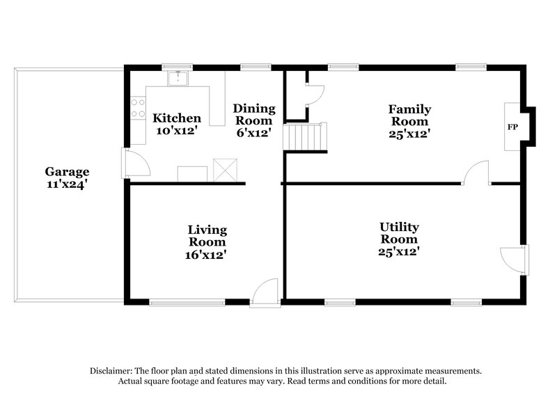 1,440/Mo, 582 Wexwood Dr Riverdale, GA 30274 Floor Plan View