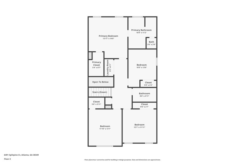 2,205/Mo, 6491 Splitpine Ct Atlanta, GA 30349 Floor Plan View 2