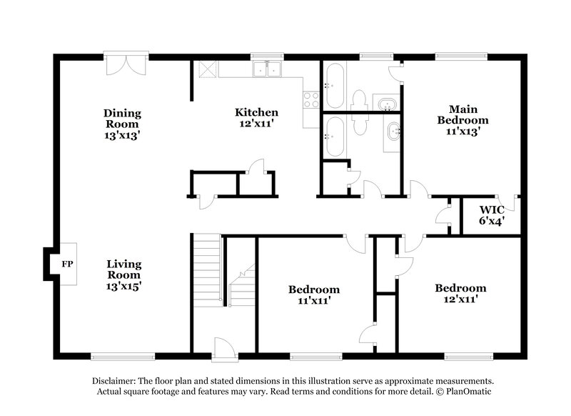 1,965/Mo, 3221 Jessica Dr Douglasville, GA 30135 Floorplan View 2