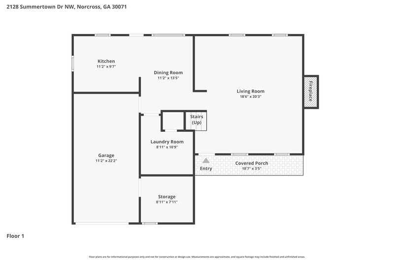 2,305/Mo, 2128 Summertown Dr NW Norcross, GA 30071 Floor Plan View 2