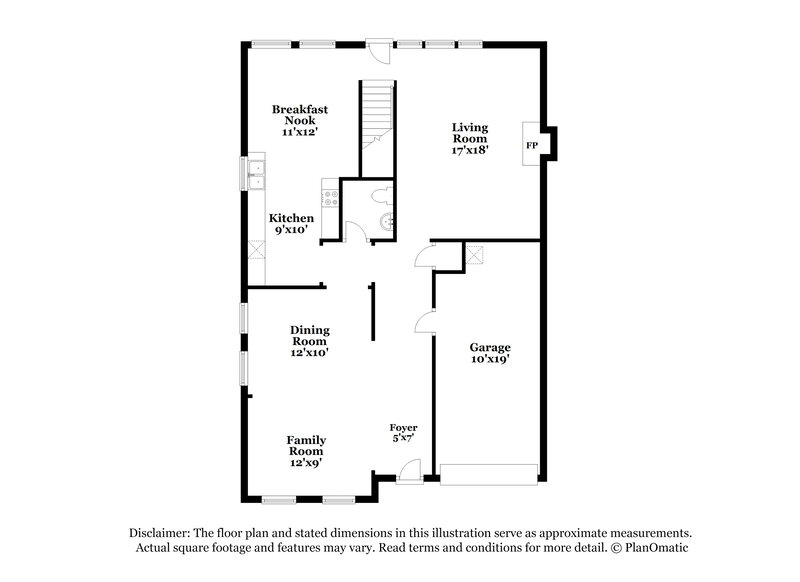 1,830/Mo, 9596 Lakeview Circle Union City, GA 30291 Floor Plan View