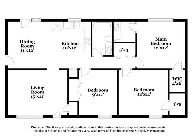 1,485/Mo, 164 Meadowlark Ln Jonesboro, GA 30236 Floorplan View