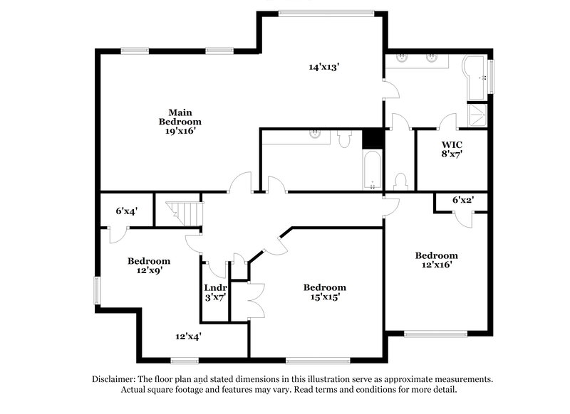 2,515/Mo, 4133 Alveston Dr Atlanta, GA 30349 Floor Plan View