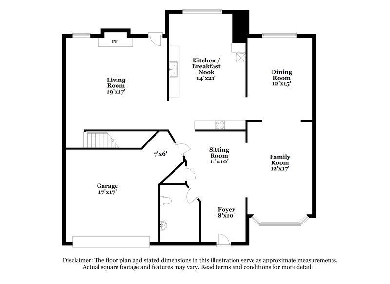 2,515/Mo, 4133 Alveston Dr Atlanta, GA 30349 Floor Plan View 2
