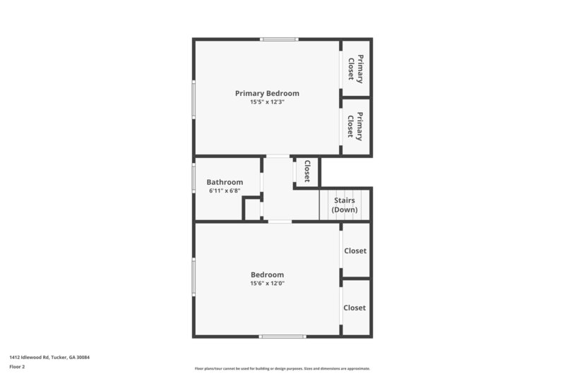 2,135/Mo, 1412 Idlewood Rd Tucker, GA 30084 Floorplan View 2