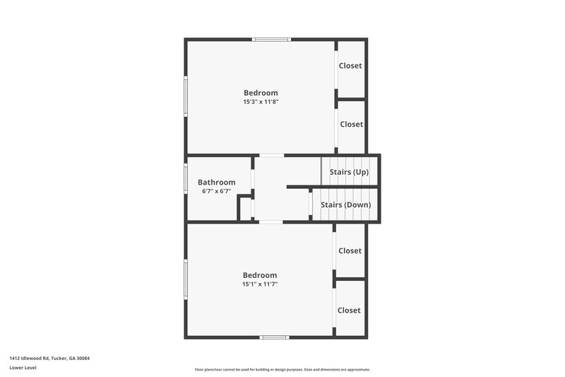 2,135/Mo, 1412 Idlewood Rd Tucker, GA 30084 Floorplan View 3