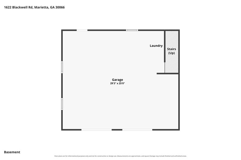 1,995/Mo, 1622 Blackwell Rd Marietta, GA 30066 Floor Plan View