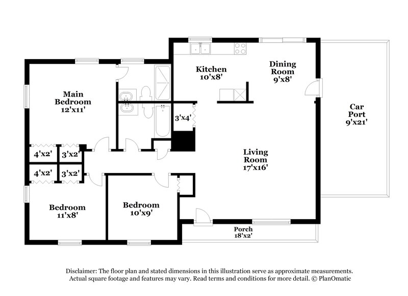 0/Mo, 891 Kennesaw Dr Forest Park, GA 30297 Floor Plan View