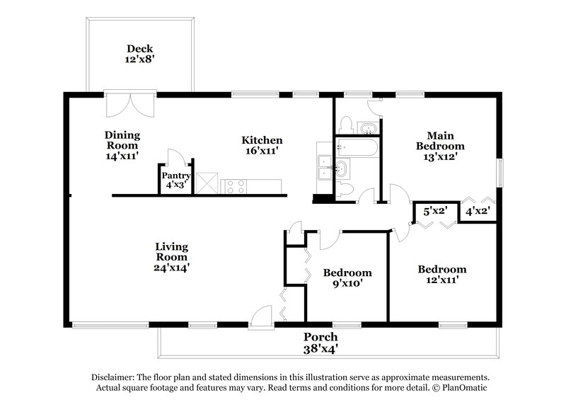1,540/Mo, 4553 Ryan Rd Conley, GA 30288 Floor Plan View