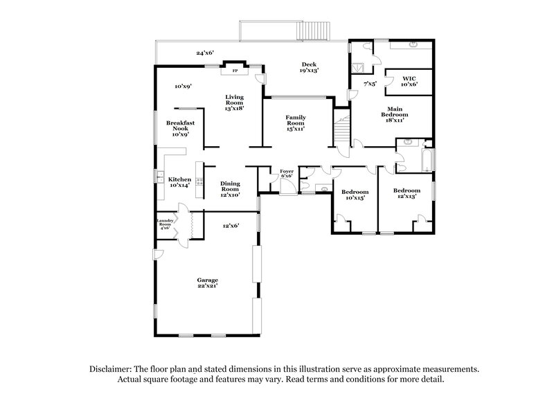 2,830/Mo, 4765 Banner Elk Dr Stone Mountain, GA 30083 Floor Plan View