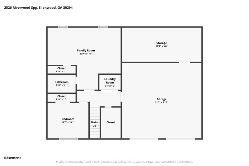 2,505/Mo, 2526 Riverwood Spg Ellenwood, GA 30294 Floor Plan View