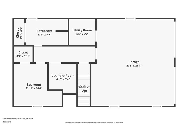 1,760/Mo, 308 Winchester Ct Ellenwood, GA 30294 Floor Plan View 2
