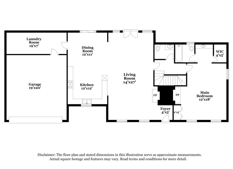 2,840/Mo, 1401 OVERWOOD Trace Snellville, GA 30078 Floor Plan View