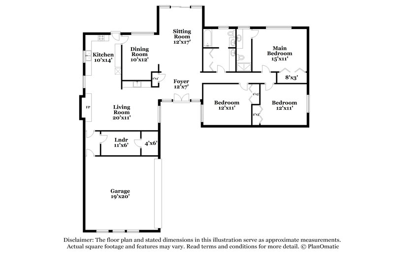 2,850/Mo, 188 REGAL Drive Lawrenceville, GA 30046 Floor Plan View