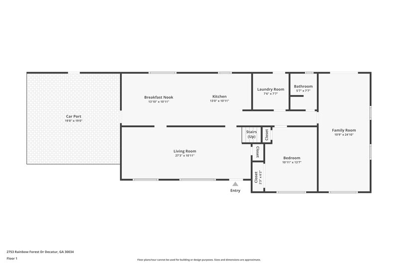 2,085/Mo, 2753 Rainbow Forest Dr Decatur, GA 30034 Floorplan View