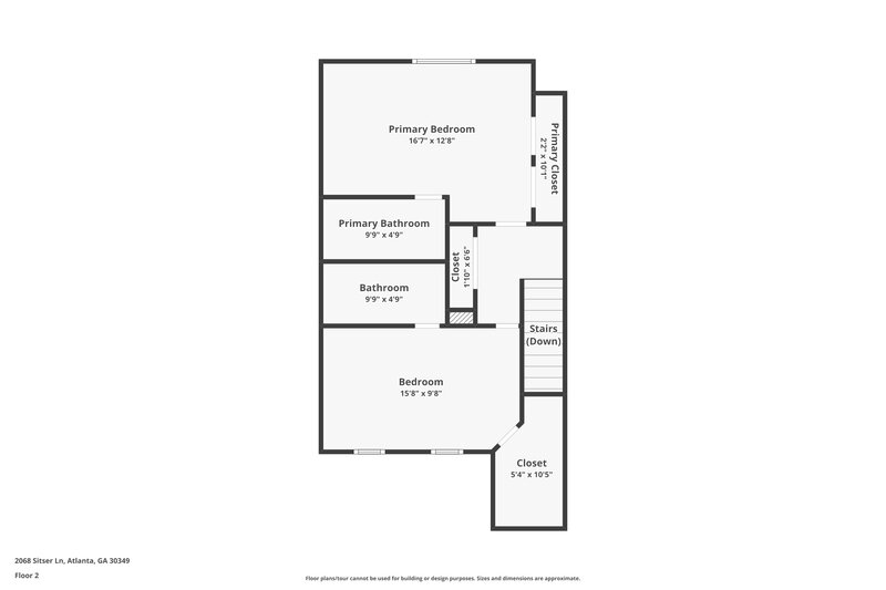 1,490/Mo, 2068 Sitser Ln Atlanta, GA 30349 Floor Plan View 2
