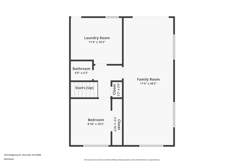 1,795/Mo, 2410 RIDGEWAY Drive Atlanta, GA 30360 Floor Plan View