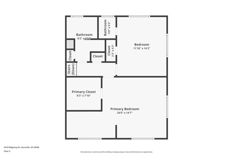 1,795/Mo, 2410 RIDGEWAY Drive Atlanta, GA 30360 Floor Plan View 3