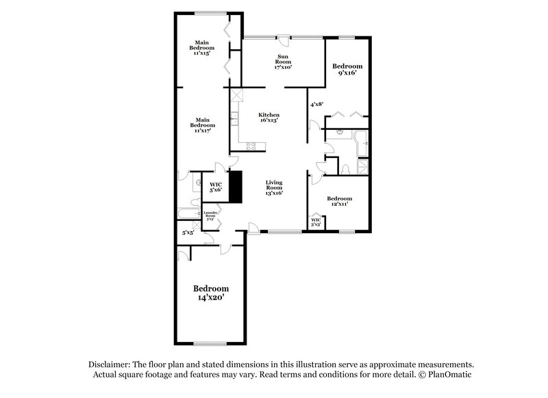 2,175/Mo, 5293 Brentwood Rd Atlanta, GA 30349 Floor Plan View
