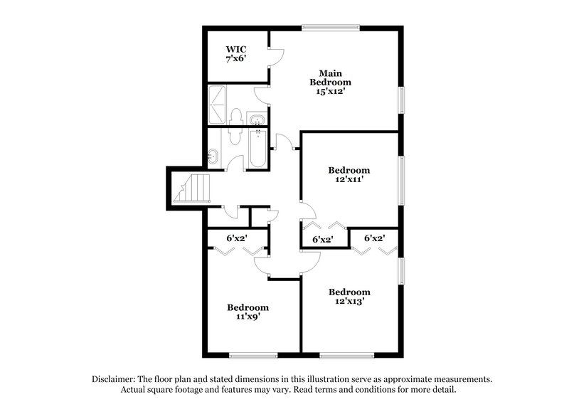 2,000/Mo, 4685 Winthrop Dr Atlanta, GA 30337 Floor Plan View
