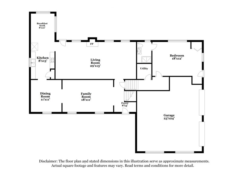 2,000/Mo, 4685 Winthrop Dr Atlanta, GA 30337 Floor Plan View 2