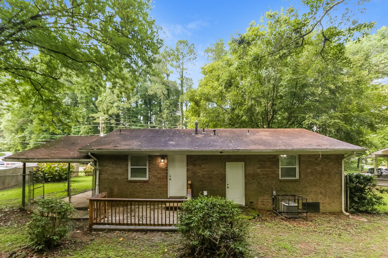 1,520/Mo, 599 Plainville Dr SW Atlanta, GA 30331 Rear View 2
