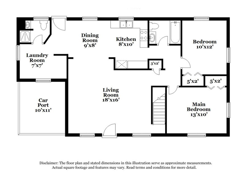 1,855/Mo, 842 Bonneville Ter NW Atlanta, GA 30331 Floor Plan View