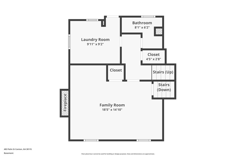0/Mo, 482 Palm St Canton, GA 30115 Floorplan View