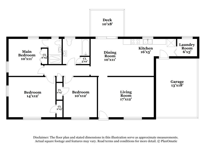 1,850/Mo, 26 Jim Ln SE Cartersville, GA 30120 Floor Plan View