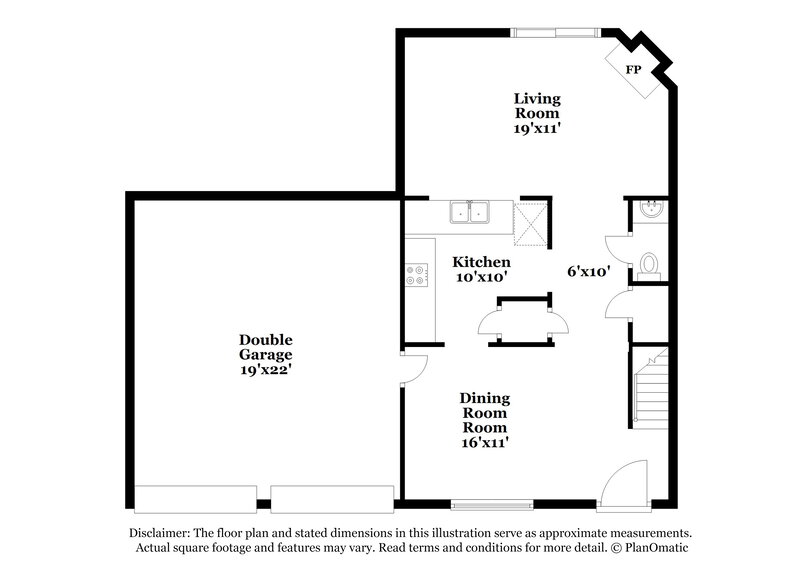 1,445/Mo, 1994 Banks Way Unit 2 College Park, GA 30349 Floor Plan View