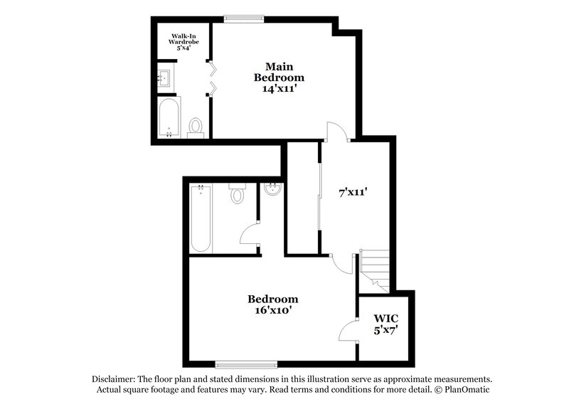 1,445/Mo, 1994 Banks Way Unit 2 College Park, GA 30349 Floor Plan View 2