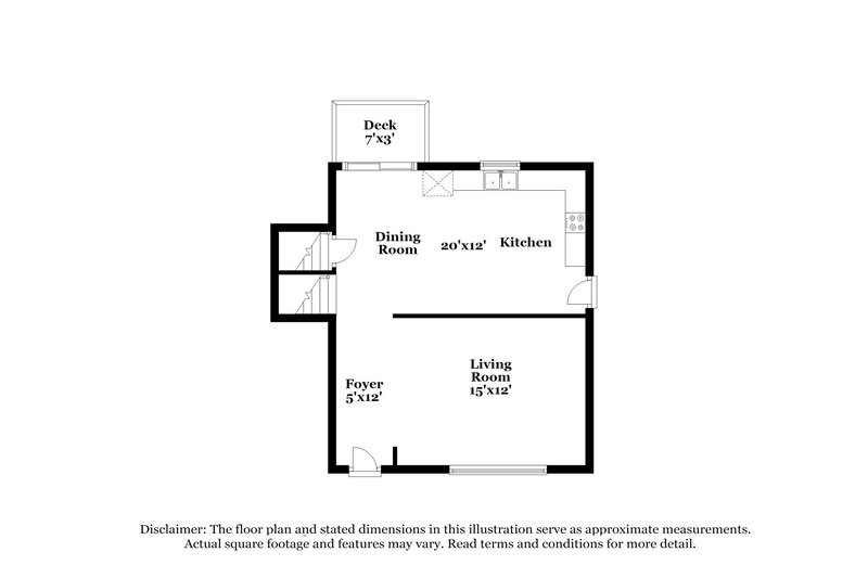 2,200/Mo, 3840 Benchmark College Park, GA 30349 Floorplan View