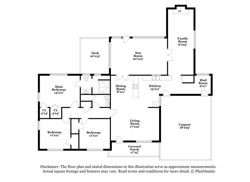 1,700/Mo, 4218 Almach Ave Conley, GA 30288 Floor Plan View