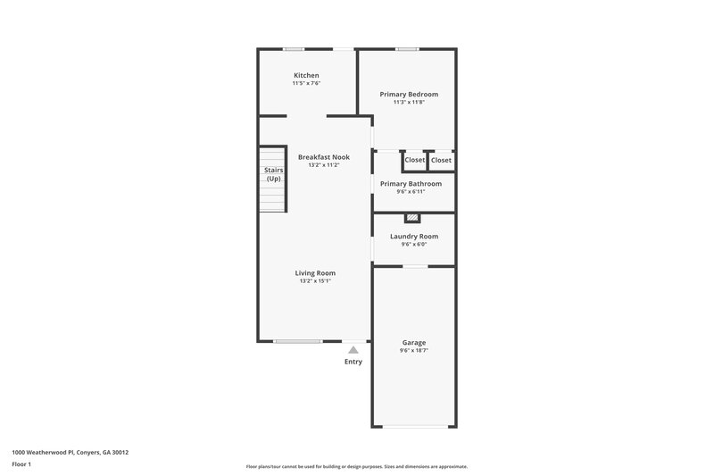 1,665/Mo, 1000 Weatherwood Pl Conyers, GA 30012 Floor Plan View