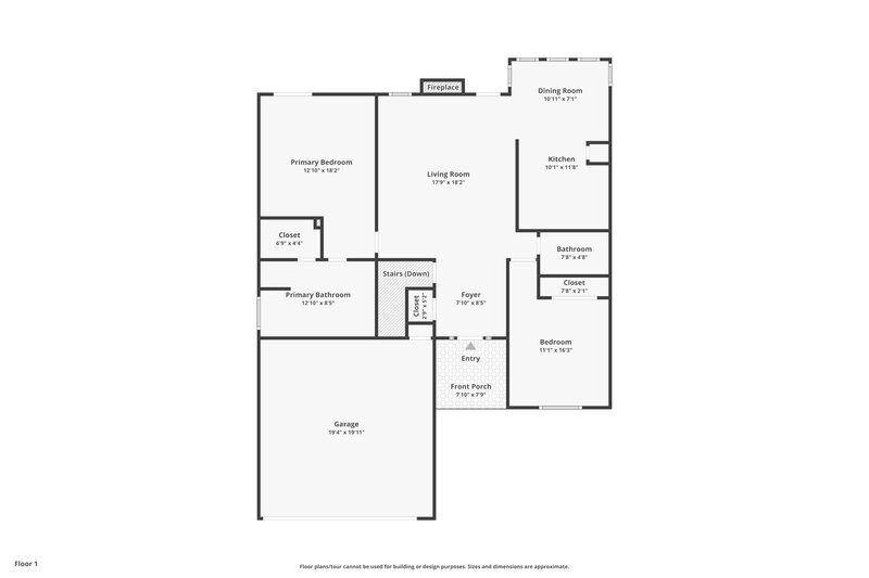 1,975/Mo, 1513 Melody Ridge Court Conyers, GA 30012 Floor Plan View